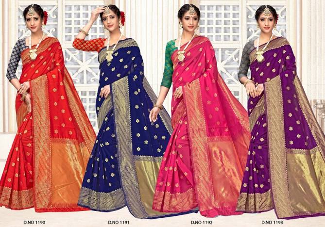 Kalista Vaarahi Latest Fancy Designer Party Wear Banarasi Silk Saree Collection